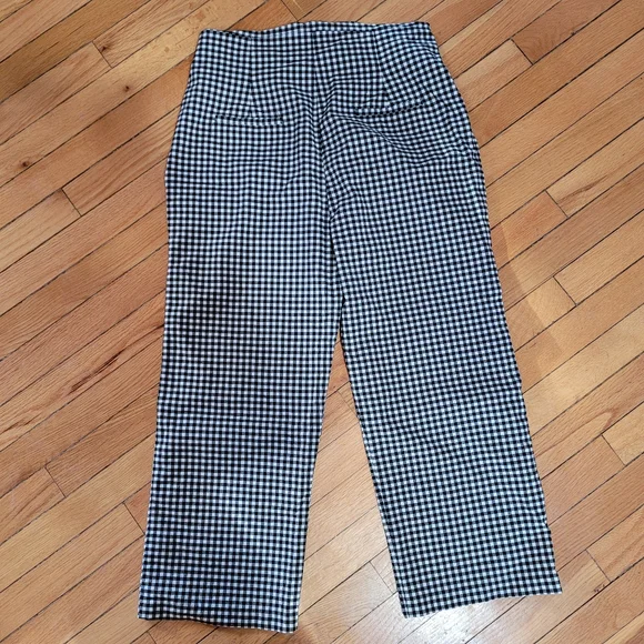 89th & Madison wide leg paper bag gingham pants - Picture 2 of 10